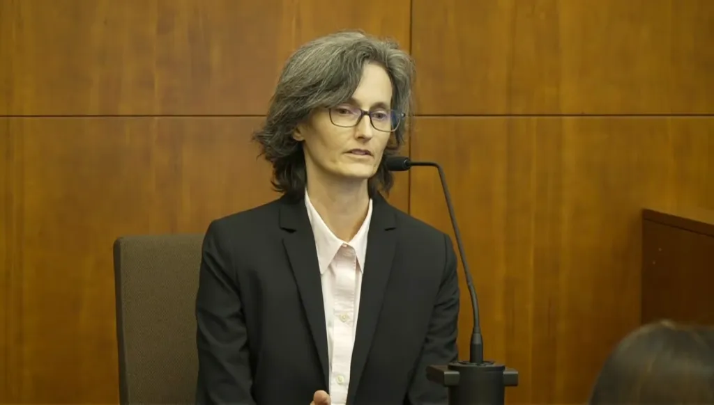 Kimberley Springer from the Office of the Chief Medical Examiner testifies.