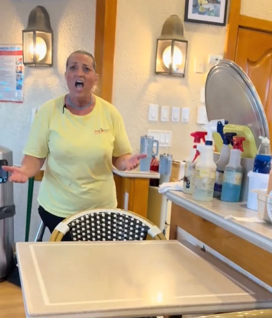 Doreen Sullivan-Karcich, the owner of Joey Tomato's was recorded confronting a group of customers inside her shop on Aug. 2, 2026.