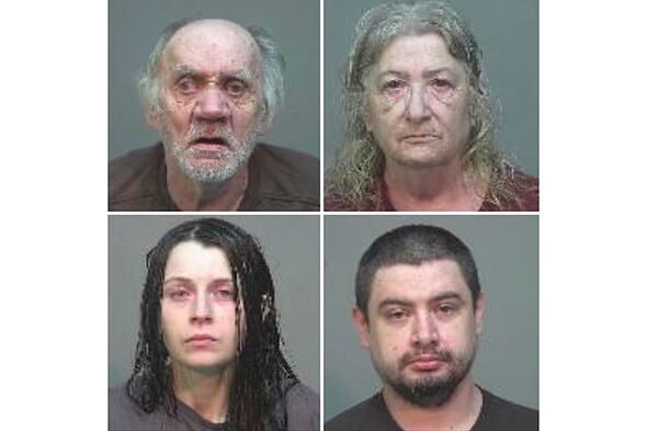 A combination of undated booking photos