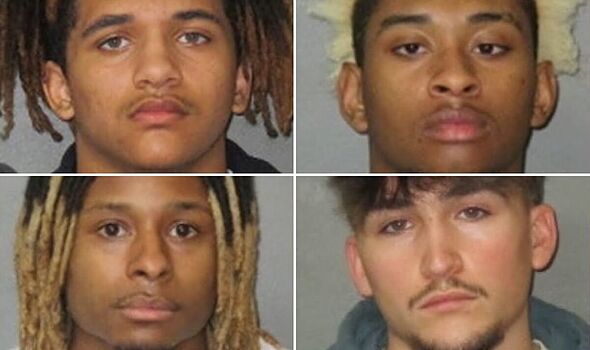 The custody photos of the 4 men arrested after Madison Brooks' death