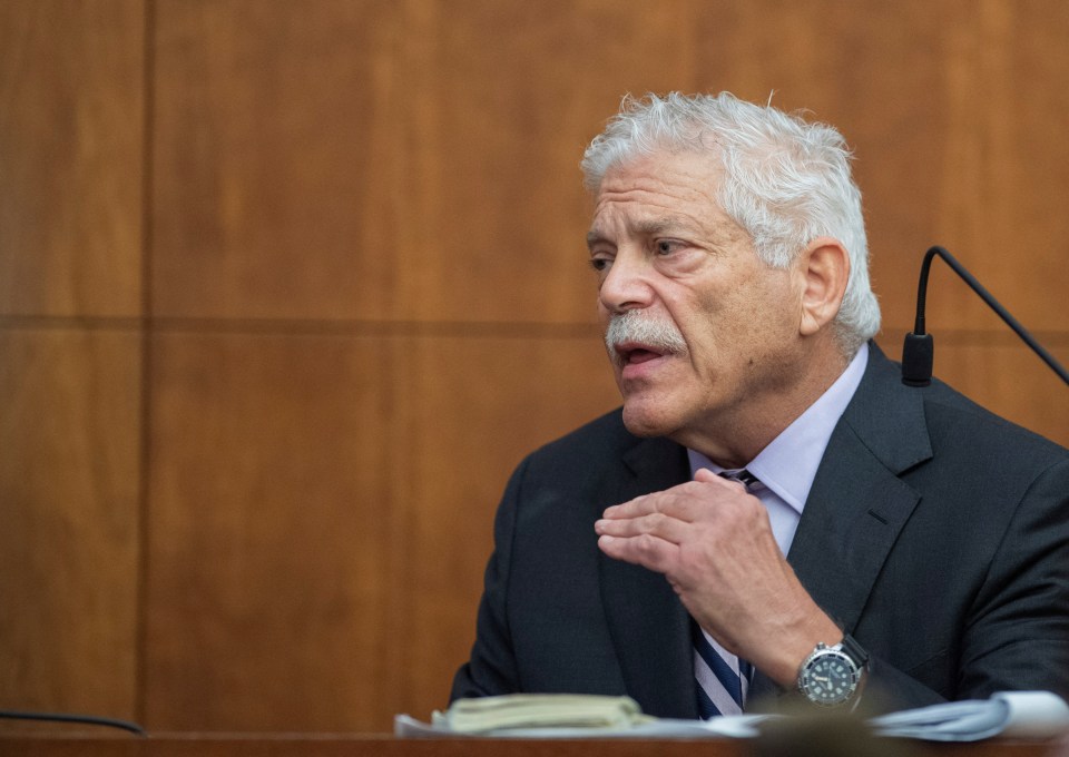Psychologist Paul Zeizel answers questions during the Lindsay Clancy murder trial.