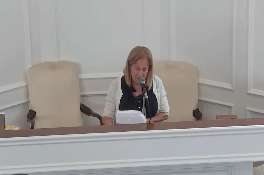 Rachelle Rohde at Allison Rahmani's service.