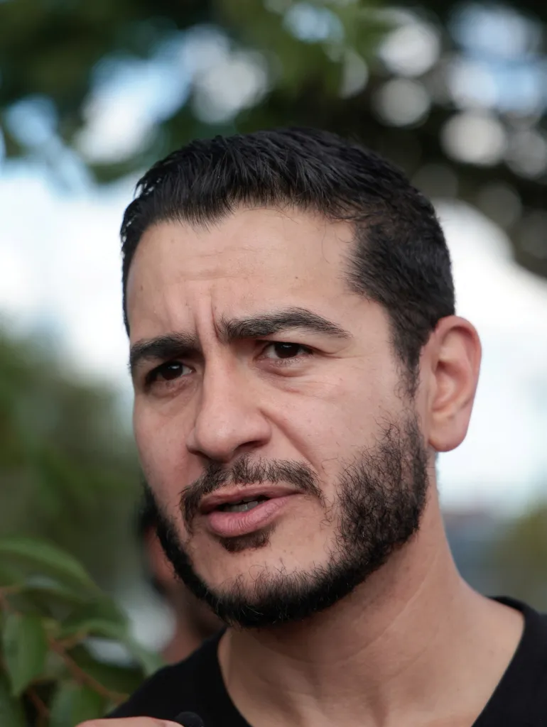 Democratic candidate Abdul El-Sayed at a Labor Day Parade in Detroit.