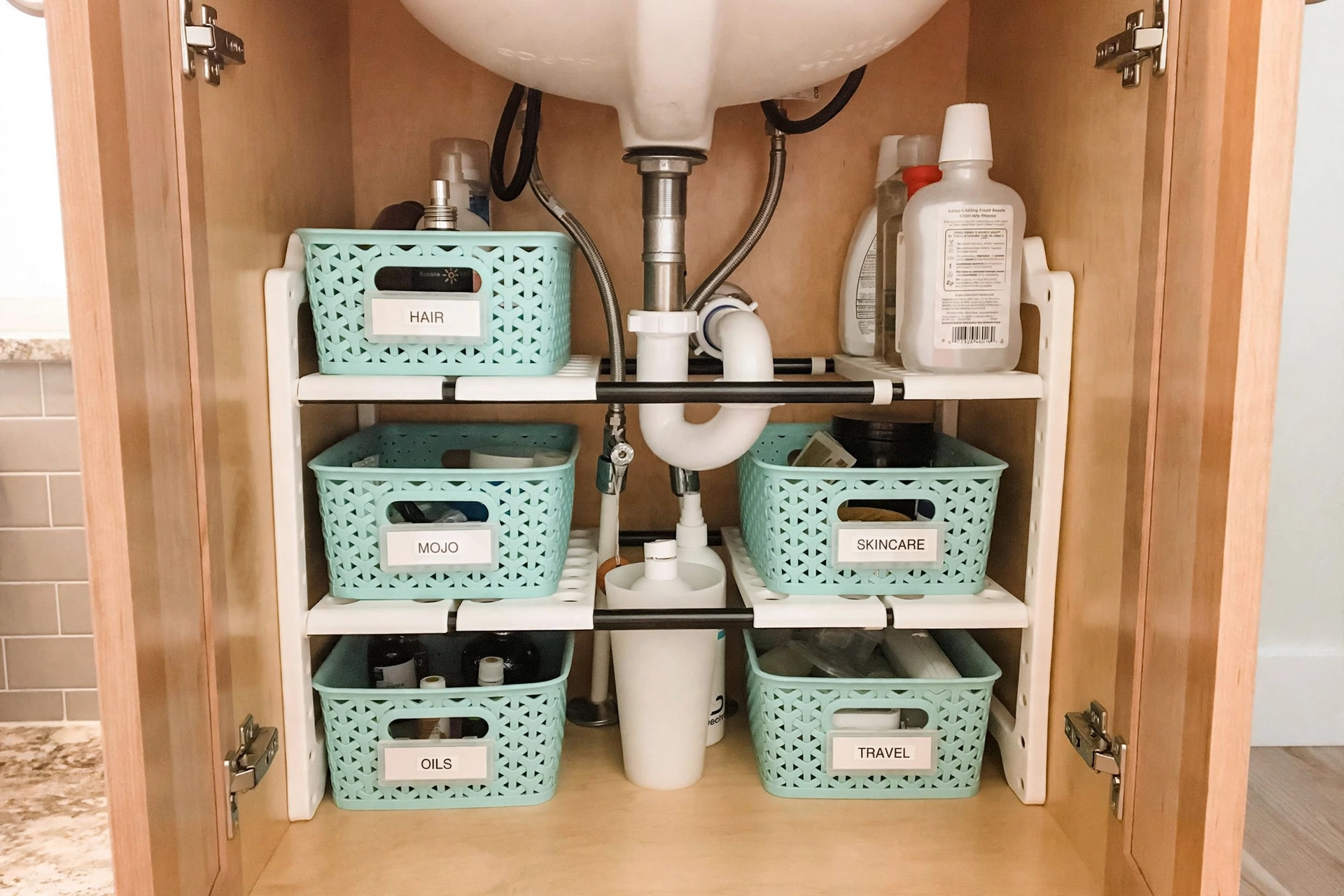 Organize a Small Bathroom With No Storage